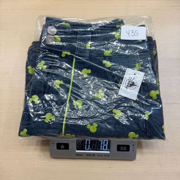 Disney Mickey Mouse Denim Mini Skirt Green Women's Small Disneycore Aesthetic - Picture 10 of 10